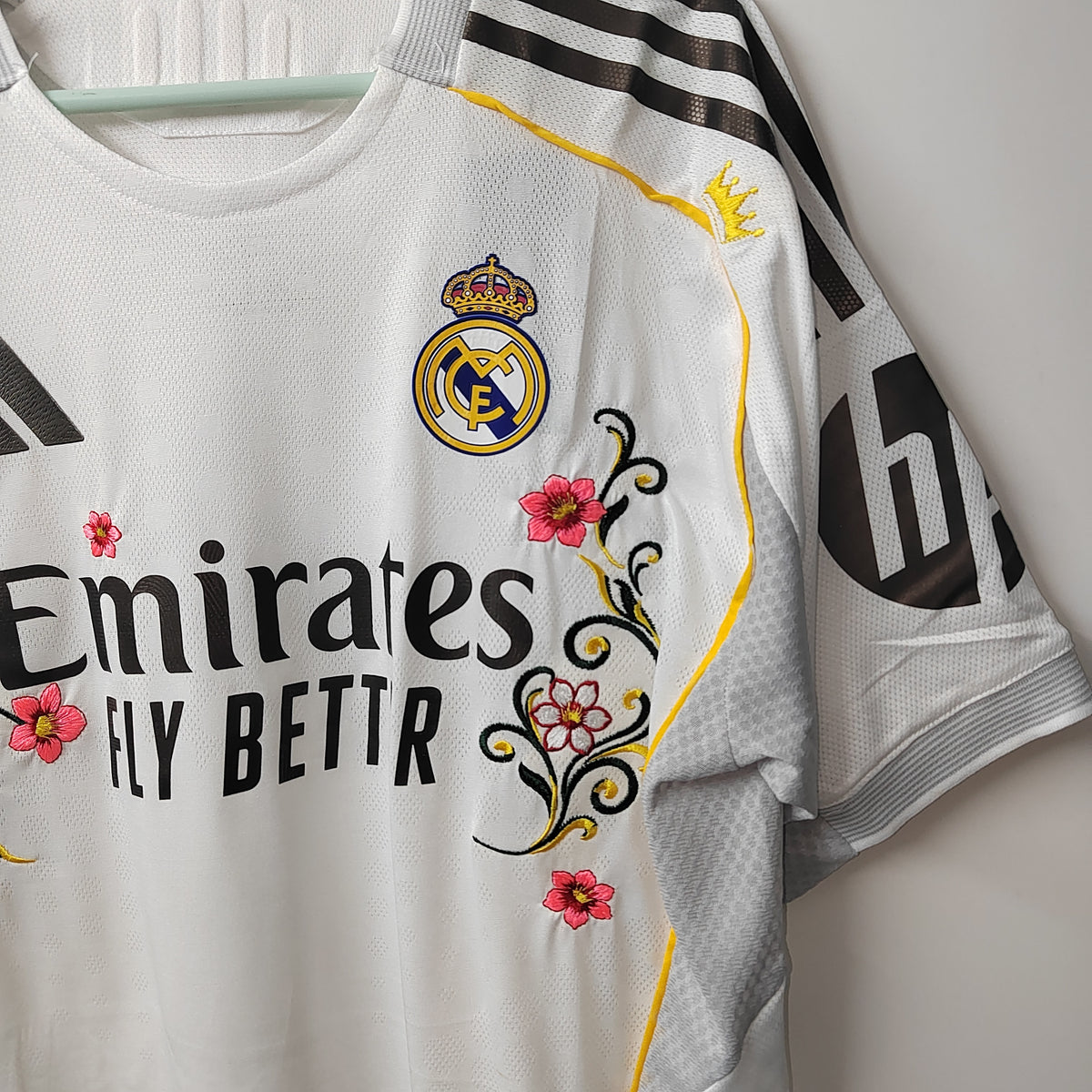Real Madrid Ivory Vine Embroidered Jersey - product image 5 - d015636b