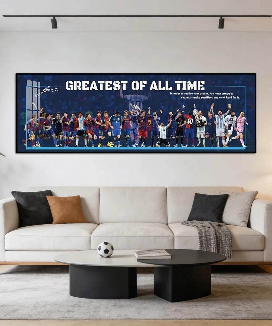 Lionel Messi Greatest Of All Time Wall Frame