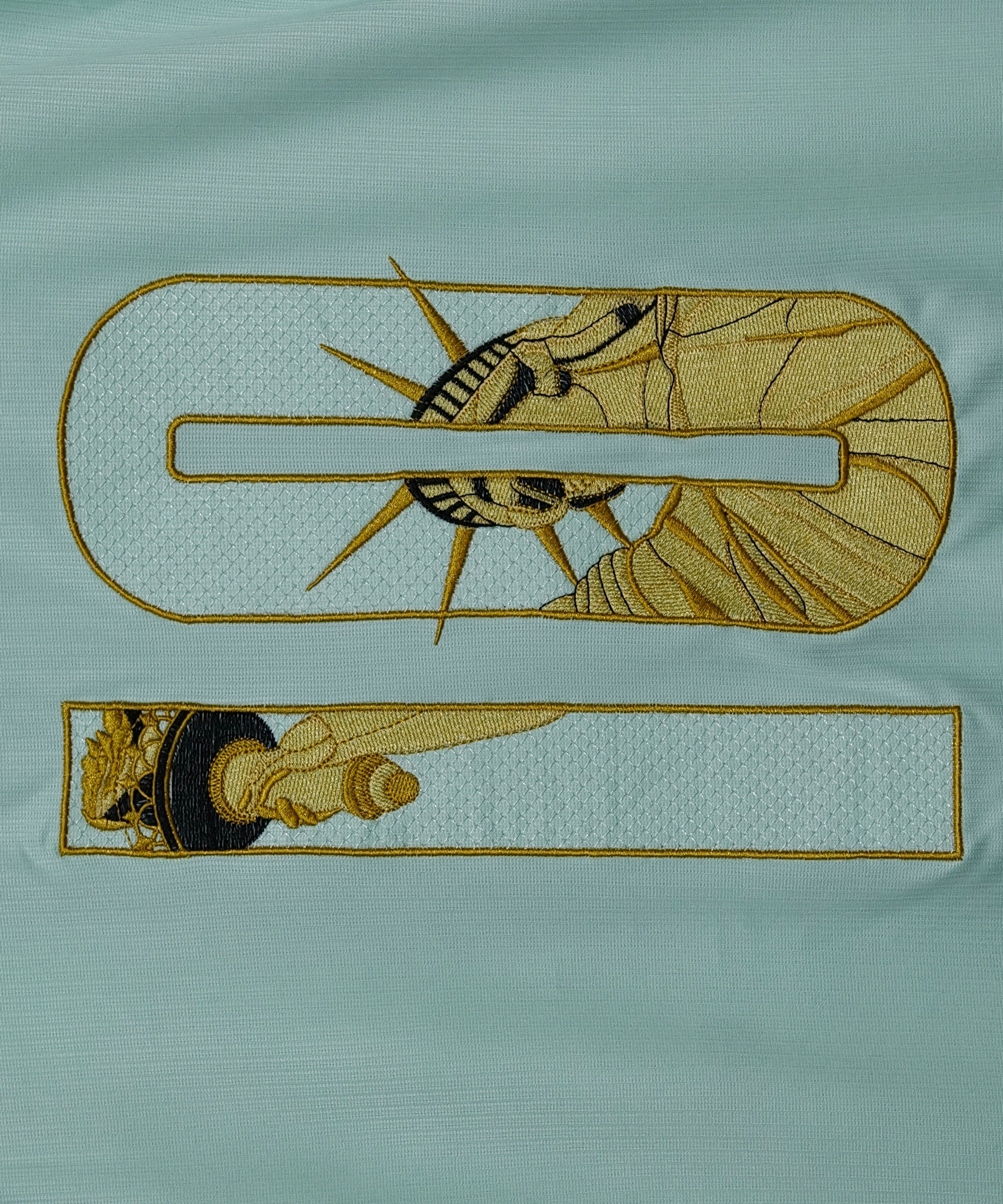 France Mint Art Deco Embroidered Jersey - product image 3 - ef61e24a