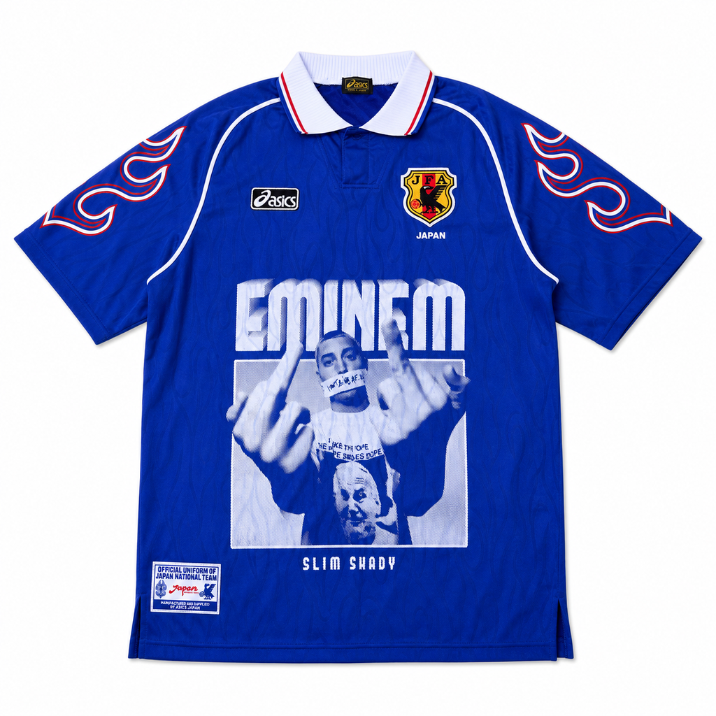 Approved clean product image - Eminem Blue Vintage Football Jersey