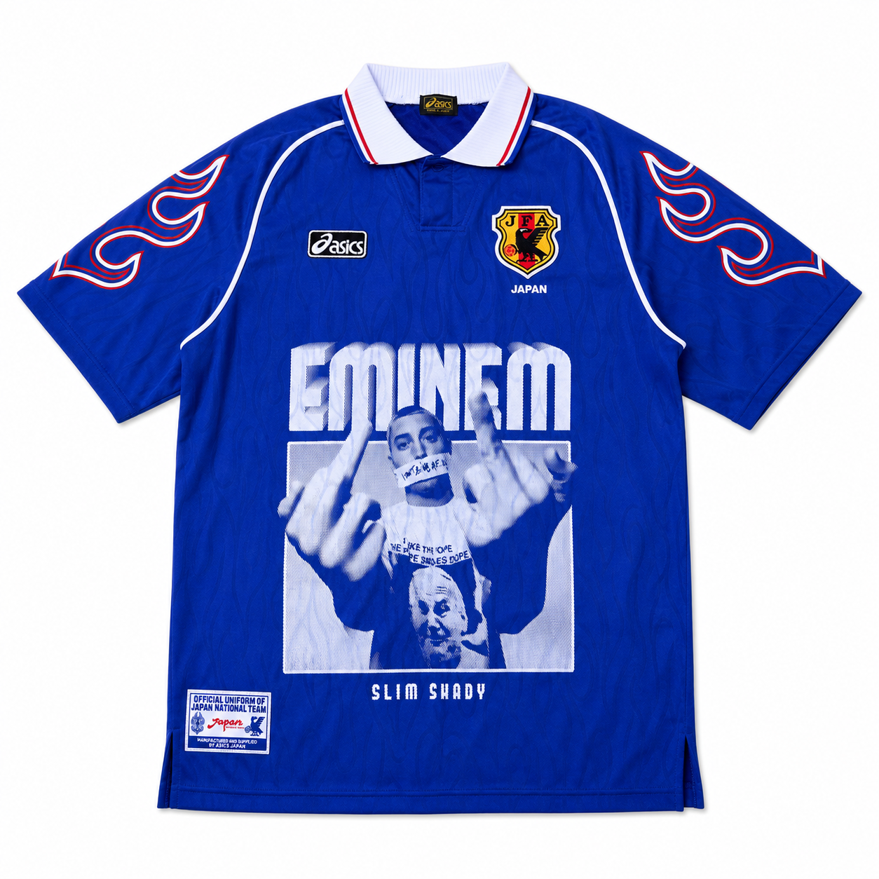 Approved clean product image - Eminem Blue Vintage Football Jersey