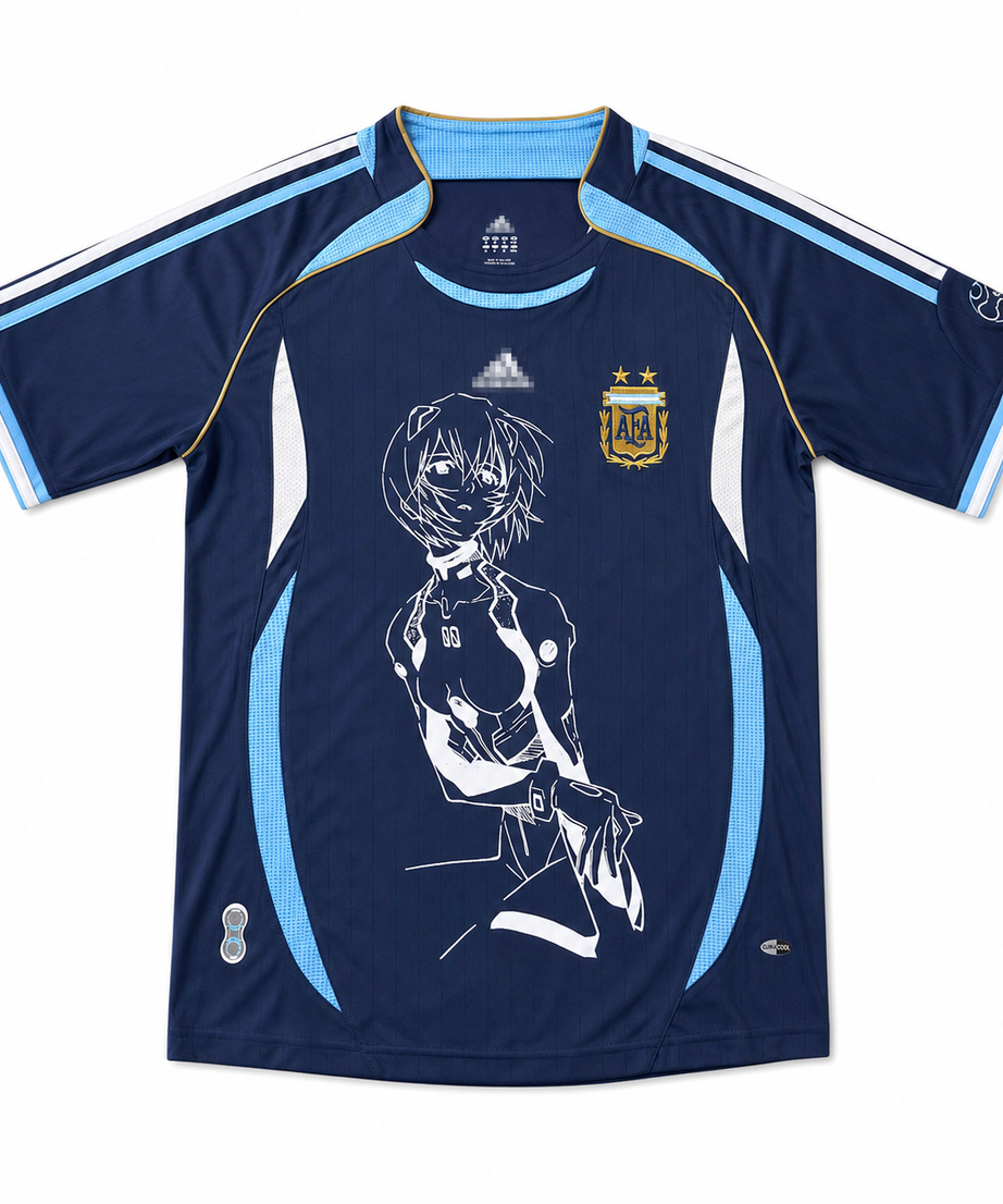 Approved clean product image - EVA Rei Argentina Retro Blue Jersey