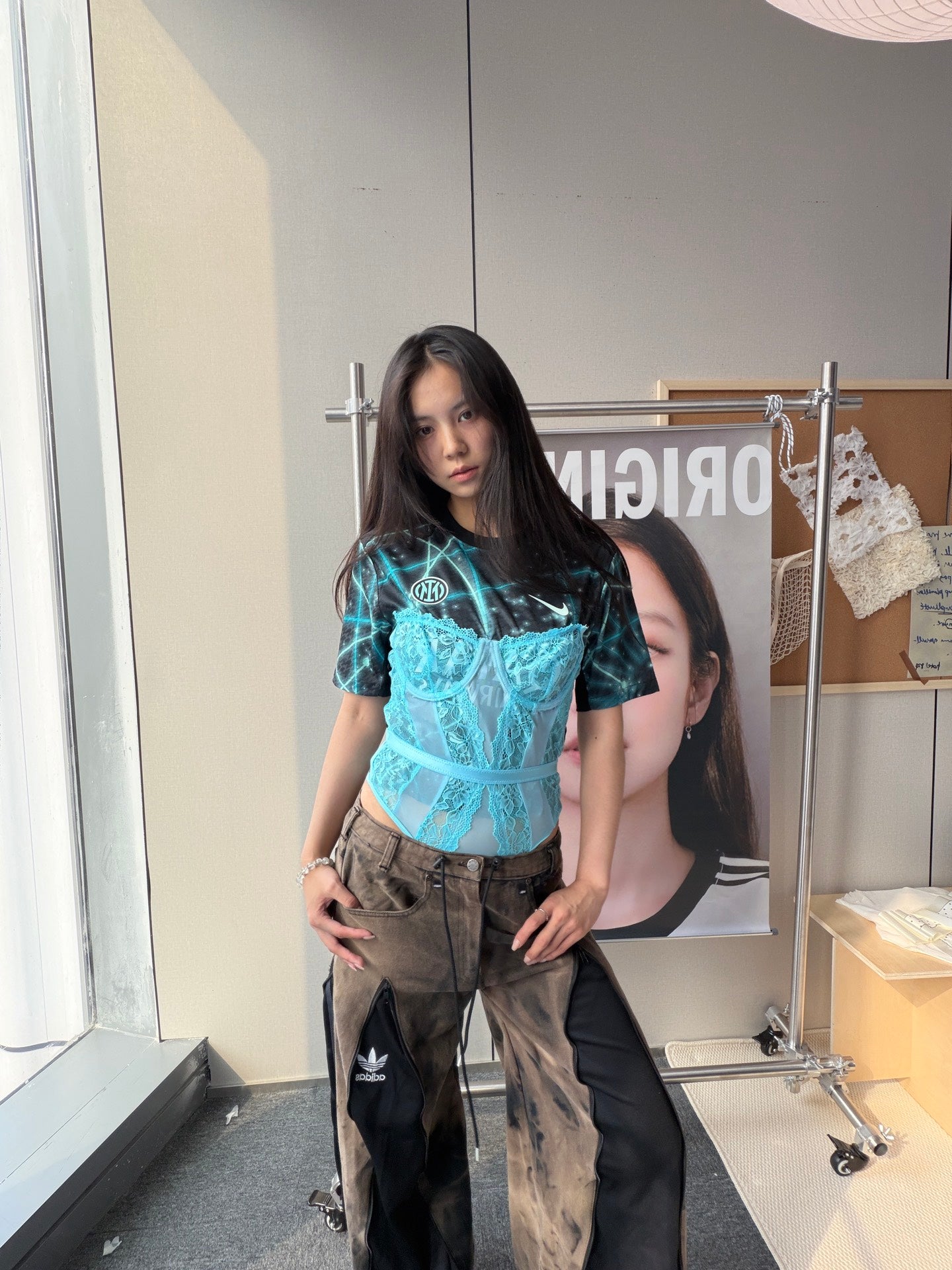 Inter Milan Aqua Lace Corset Jersey - product image 2