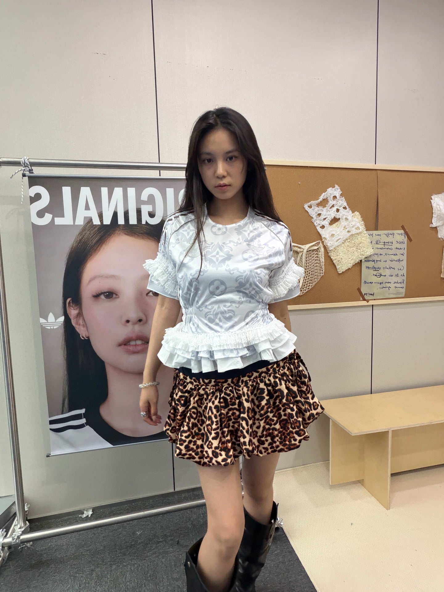 Real Madrid Leopard Ruffle Jersey Dress - product image 2