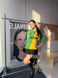 Manchester United Green and Gold Ruffle Jersey Dress - product image 1