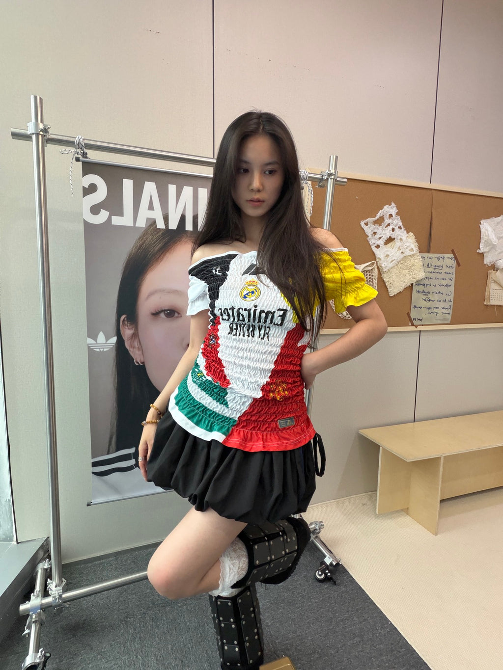 Mexico Tricolor Ruffle Jersey Dress - product image 4