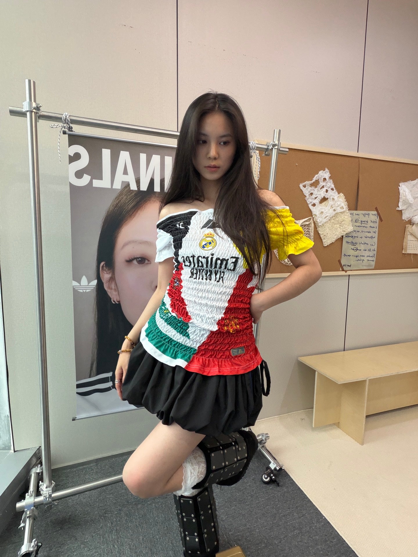 Mexico Tricolor Ruffle Jersey Dress - product image 4