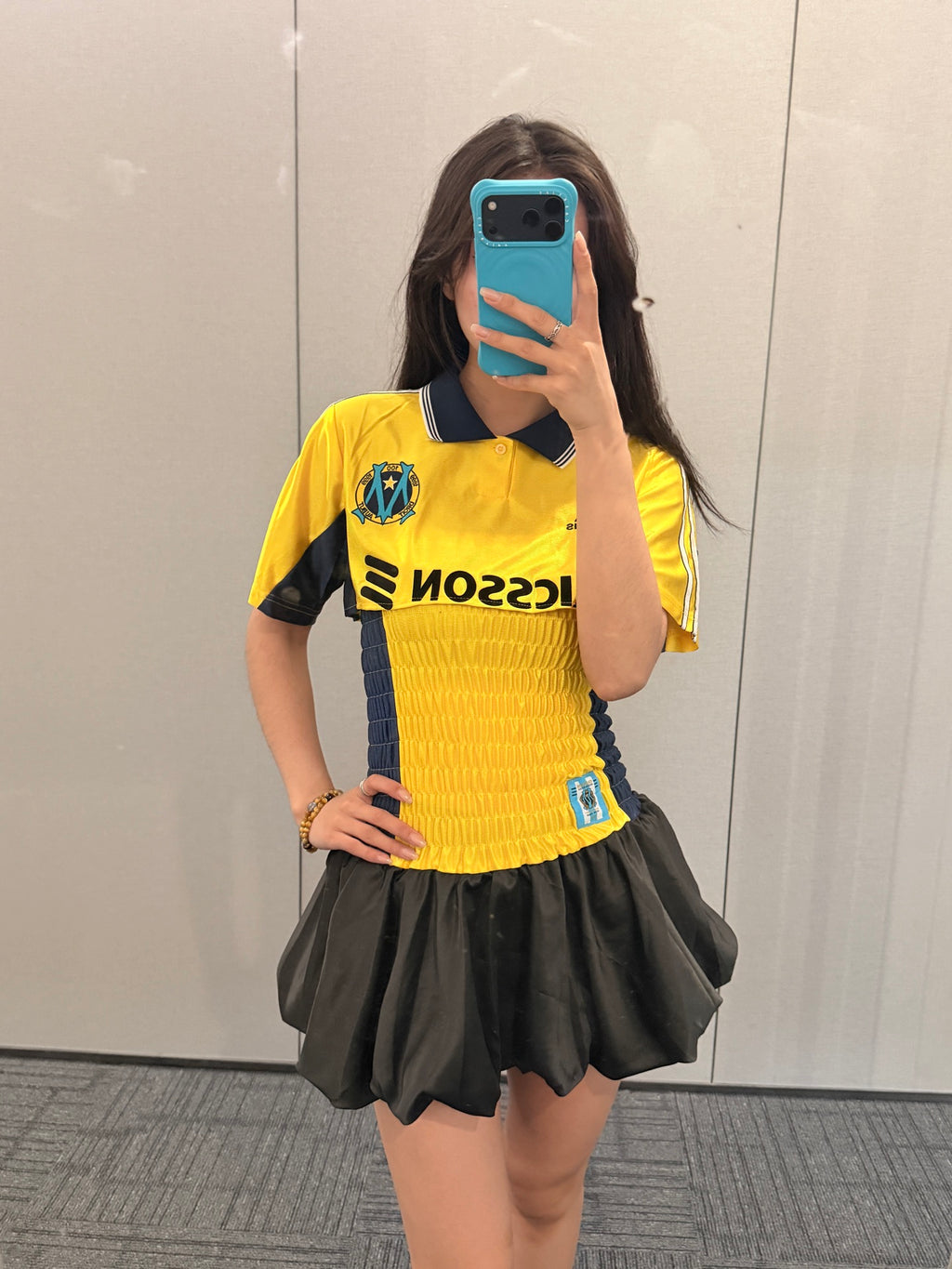 Marseille Shirred Jersey and Bubble Skirt Two-Piece Set - product image 3