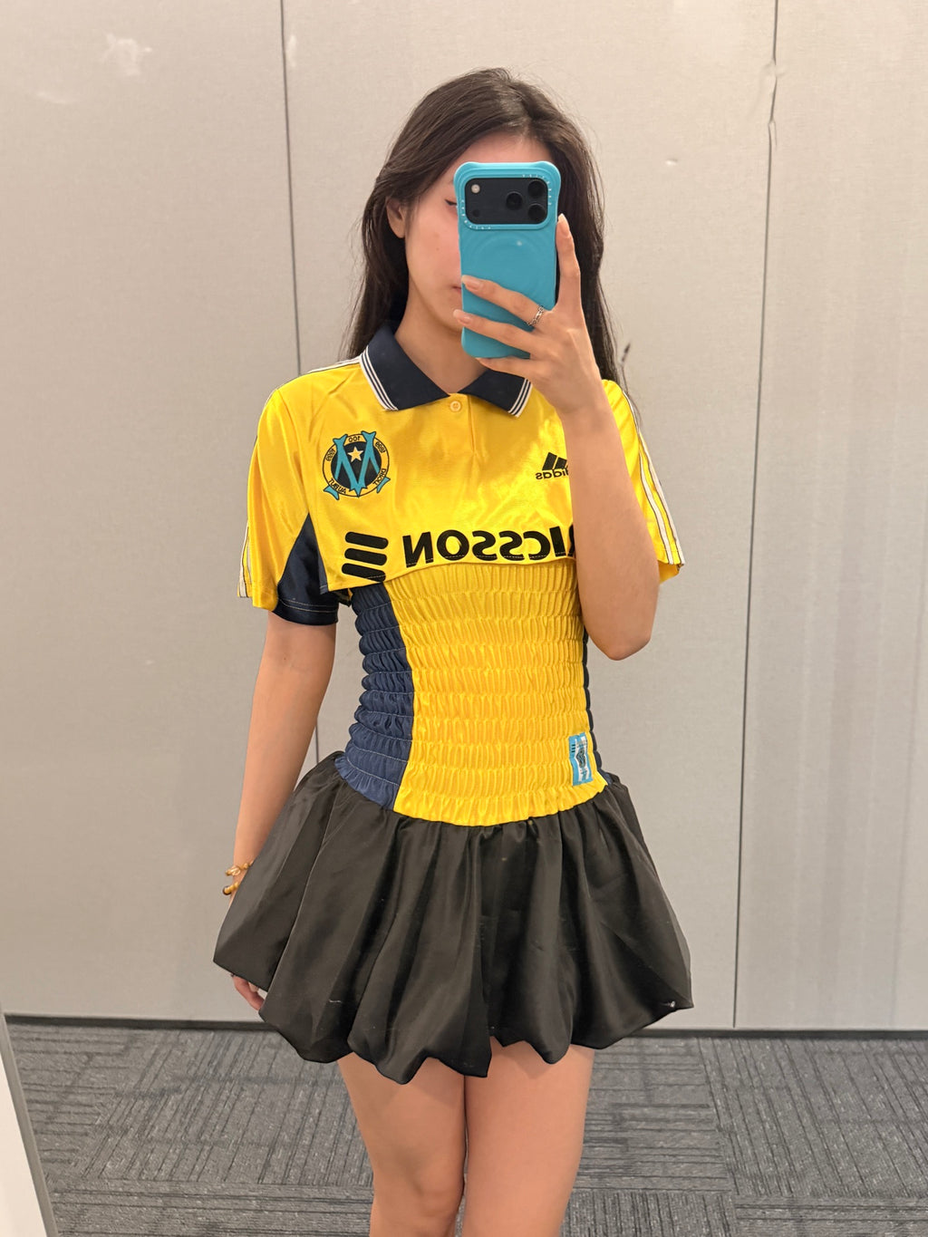 Marseille Shirred Jersey and Bubble Skirt Two-Piece Set - product image 1
