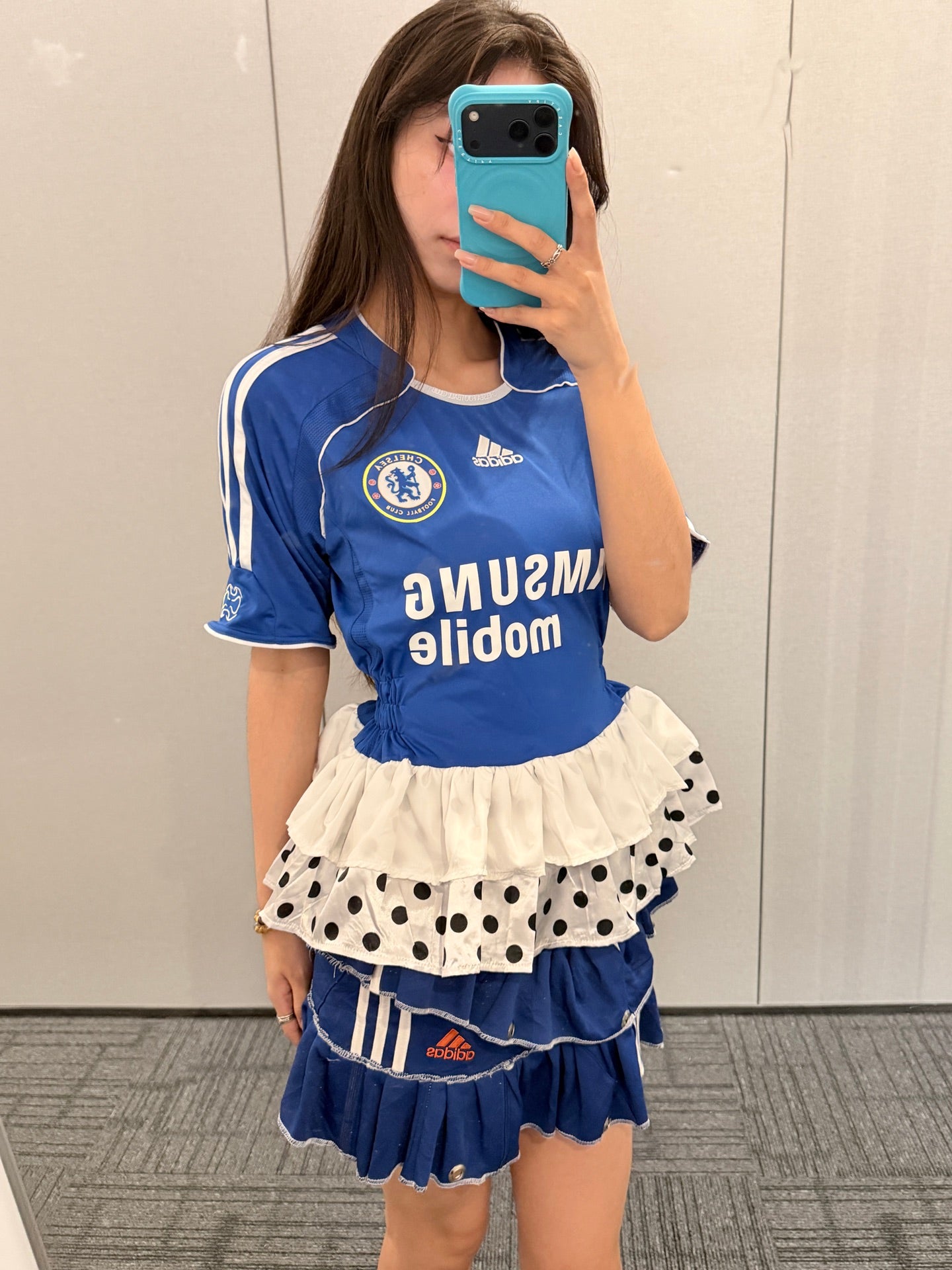 Chelsea Heritage Blue Lace Peplum Jersey - product image 2