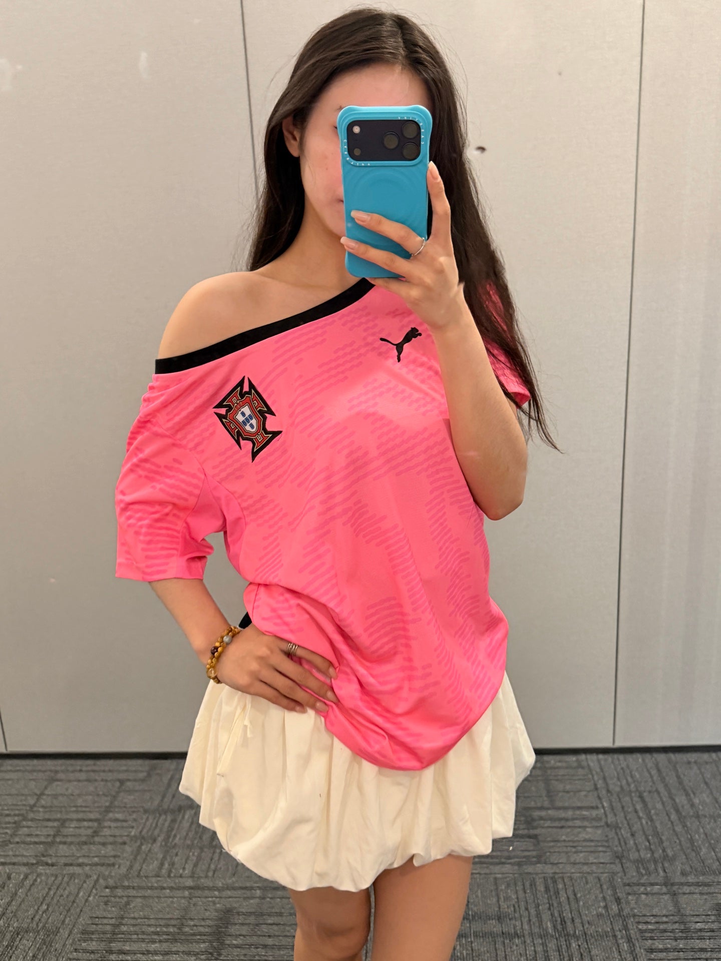 Portugal Pink Off-Shoulder Jersey - product image 3