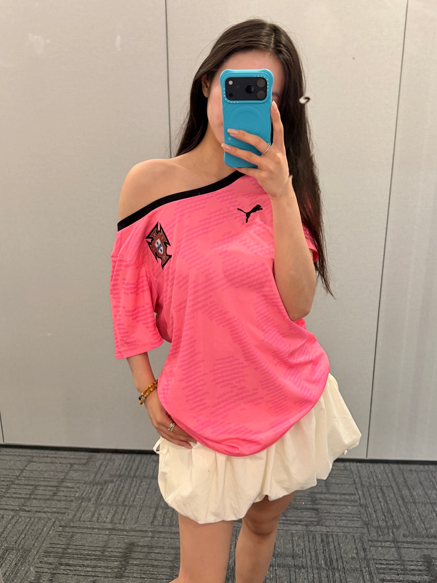 Portugal Pink Off-Shoulder Jersey - product image 2