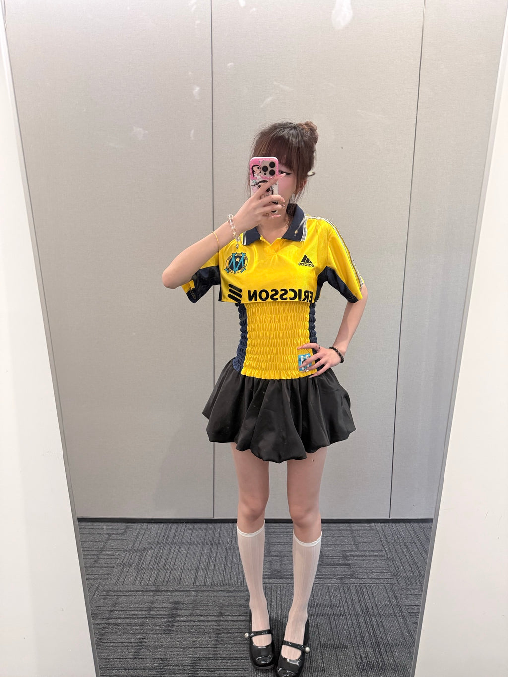 Marseille Shirred Jersey and Bubble Skirt Two-Piece Set - product image 6