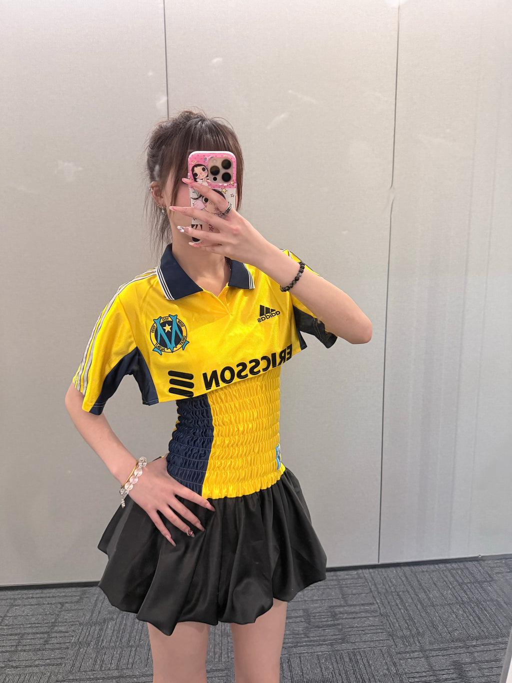 Marseille Shirred Jersey and Bubble Skirt Two-Piece Set - product image 4