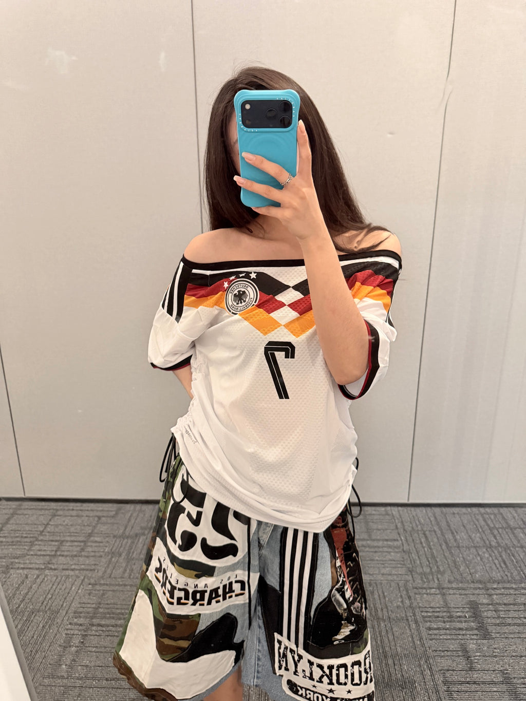 Germany White Off-Shoulder Jersey - product image 1