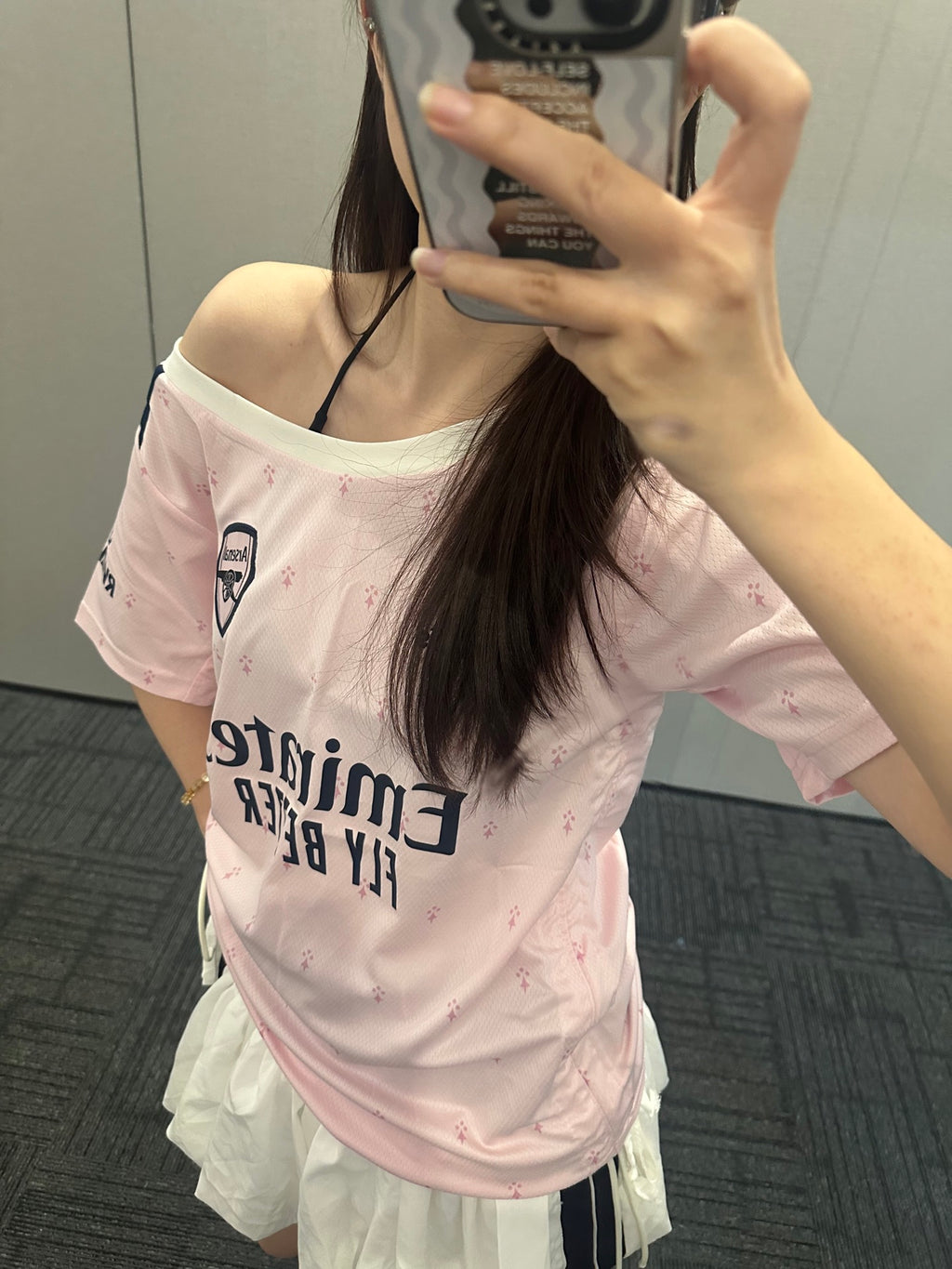 Real Madrid Pink Off-Shoulder Jersey - product image 1