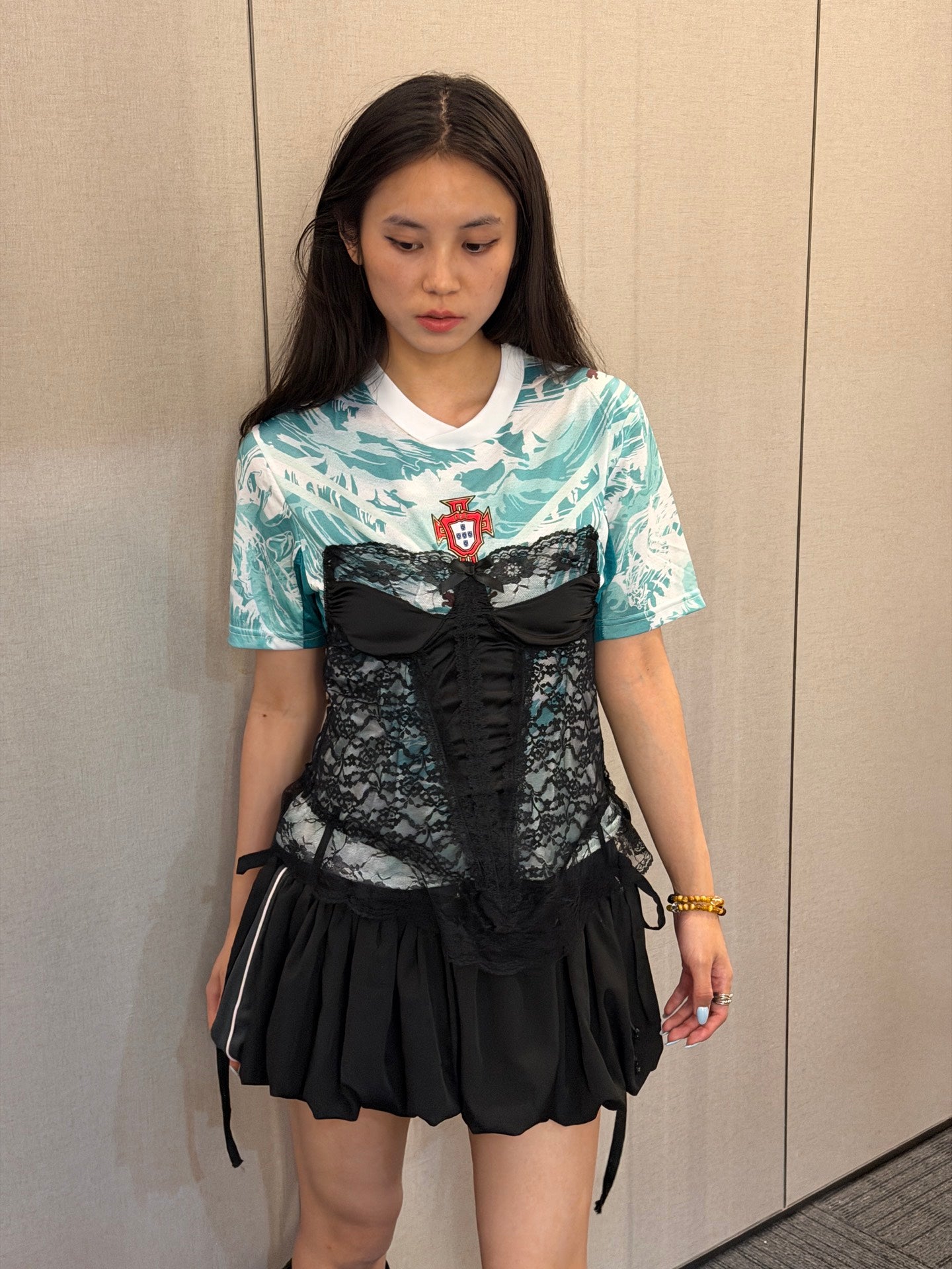 England Mint Lace Corset Jersey - product image 6