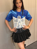 England Blue Lace Corset Jersey - product image 1
