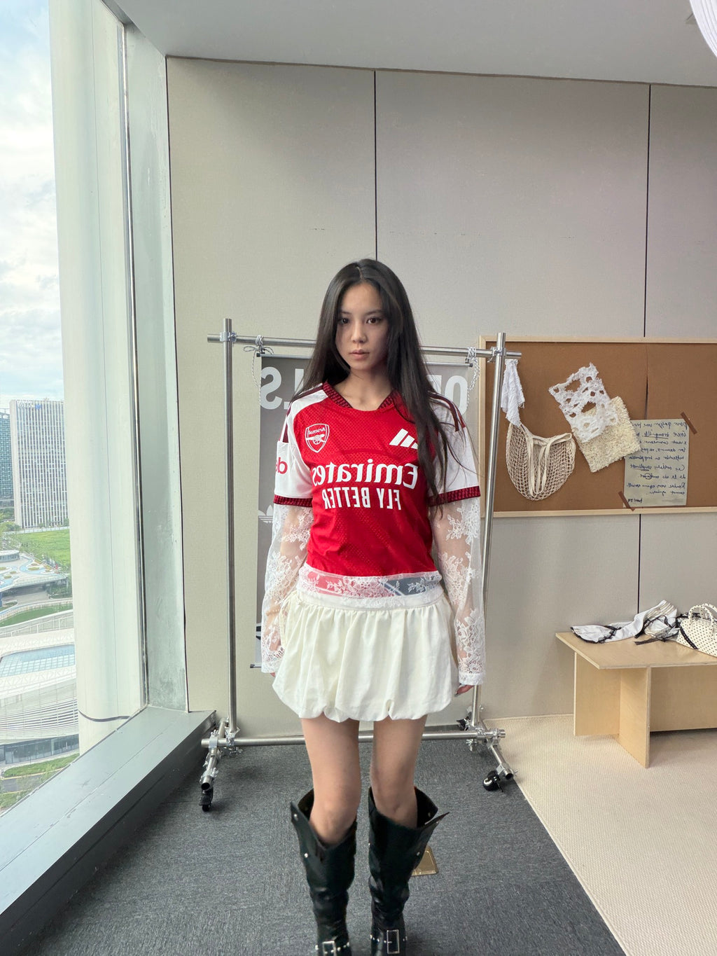 Manchester United Red Lace Long-Sleeve Jersey - product image 3