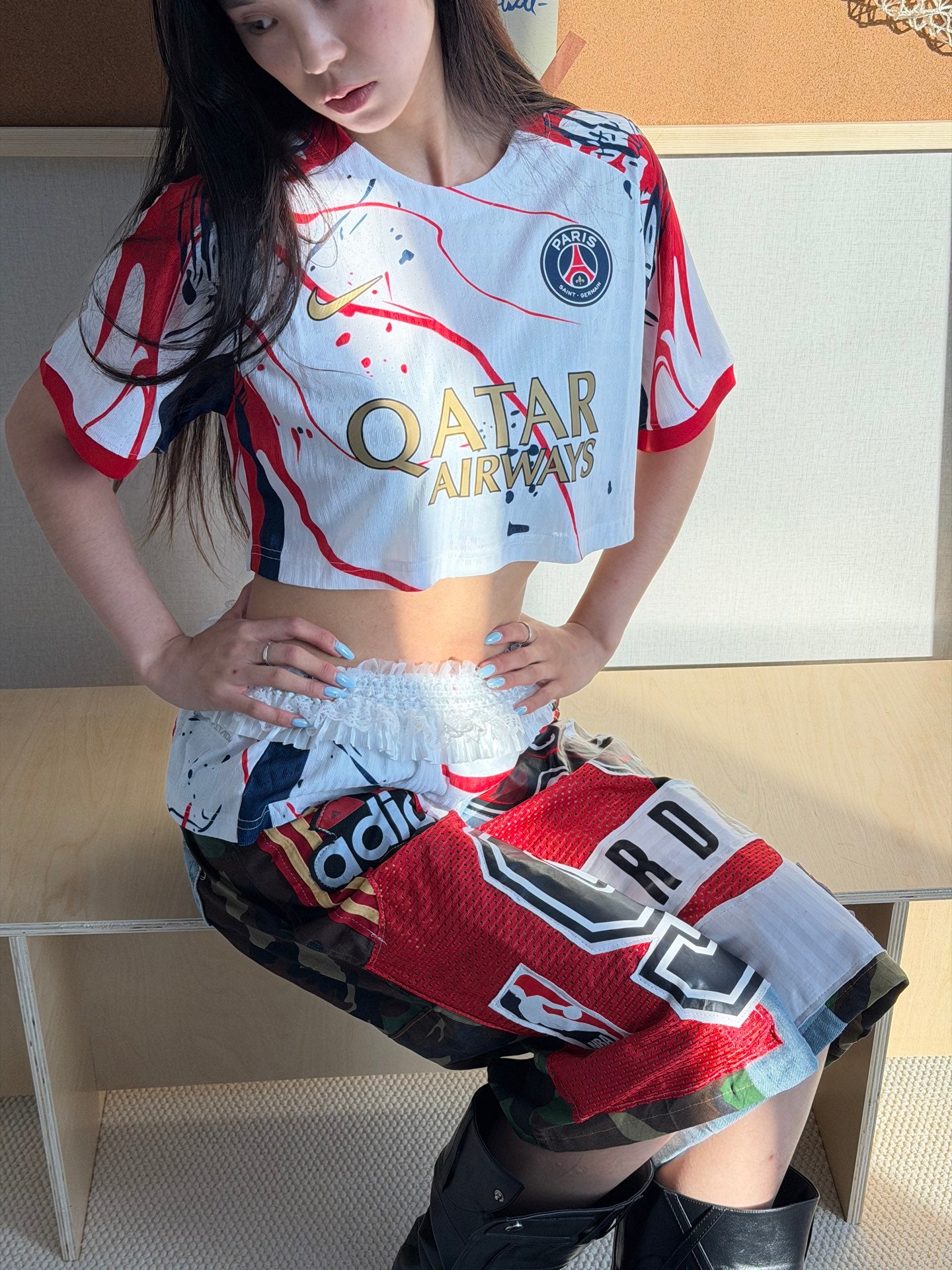 Paris Saint-Germain Jordan Jersey and Patchwork Pants Two-Piece Set - product image 11