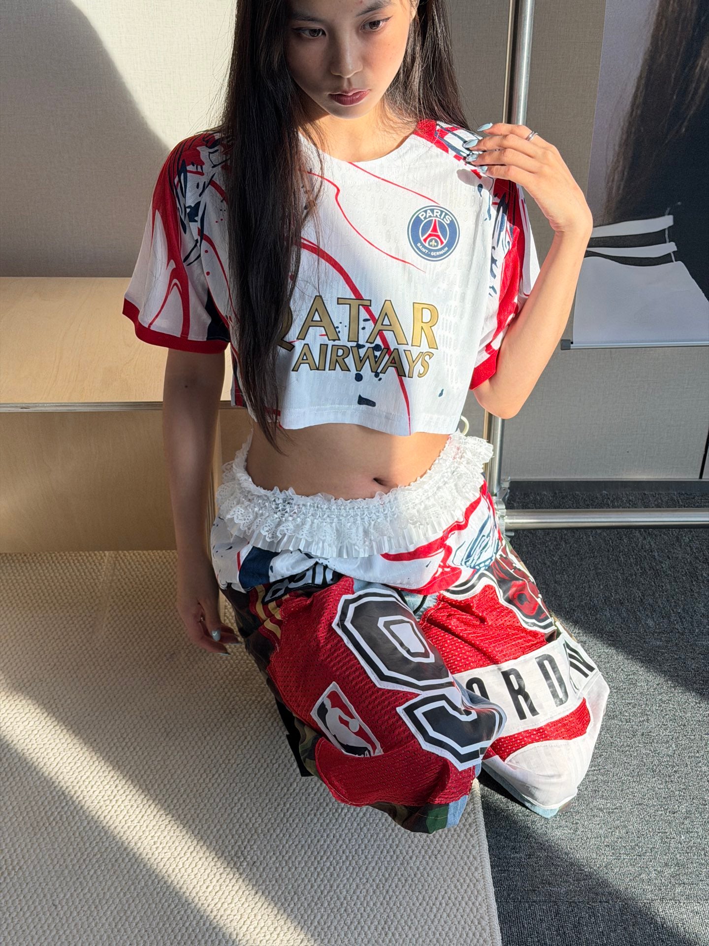 Paris Saint-Germain Jordan Jersey and Patchwork Pants Two-Piece Set - product image 7