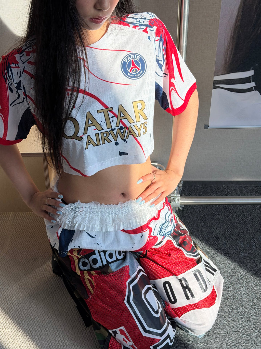 Paris Saint-Germain Jordan Jersey and Patchwork Pants Two-Piece Set - product image 6