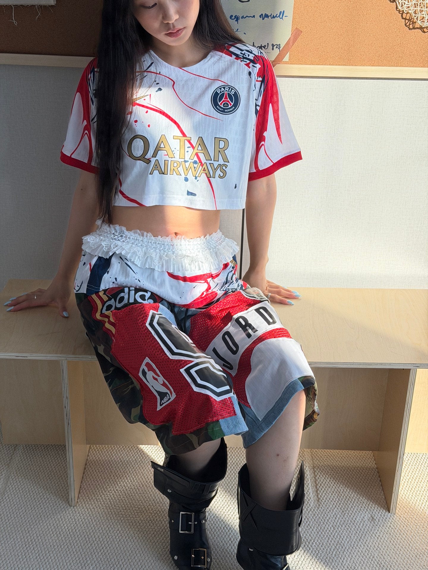 Paris Saint-Germain Jordan Jersey and Patchwork Pants Two-Piece Set - product image 8