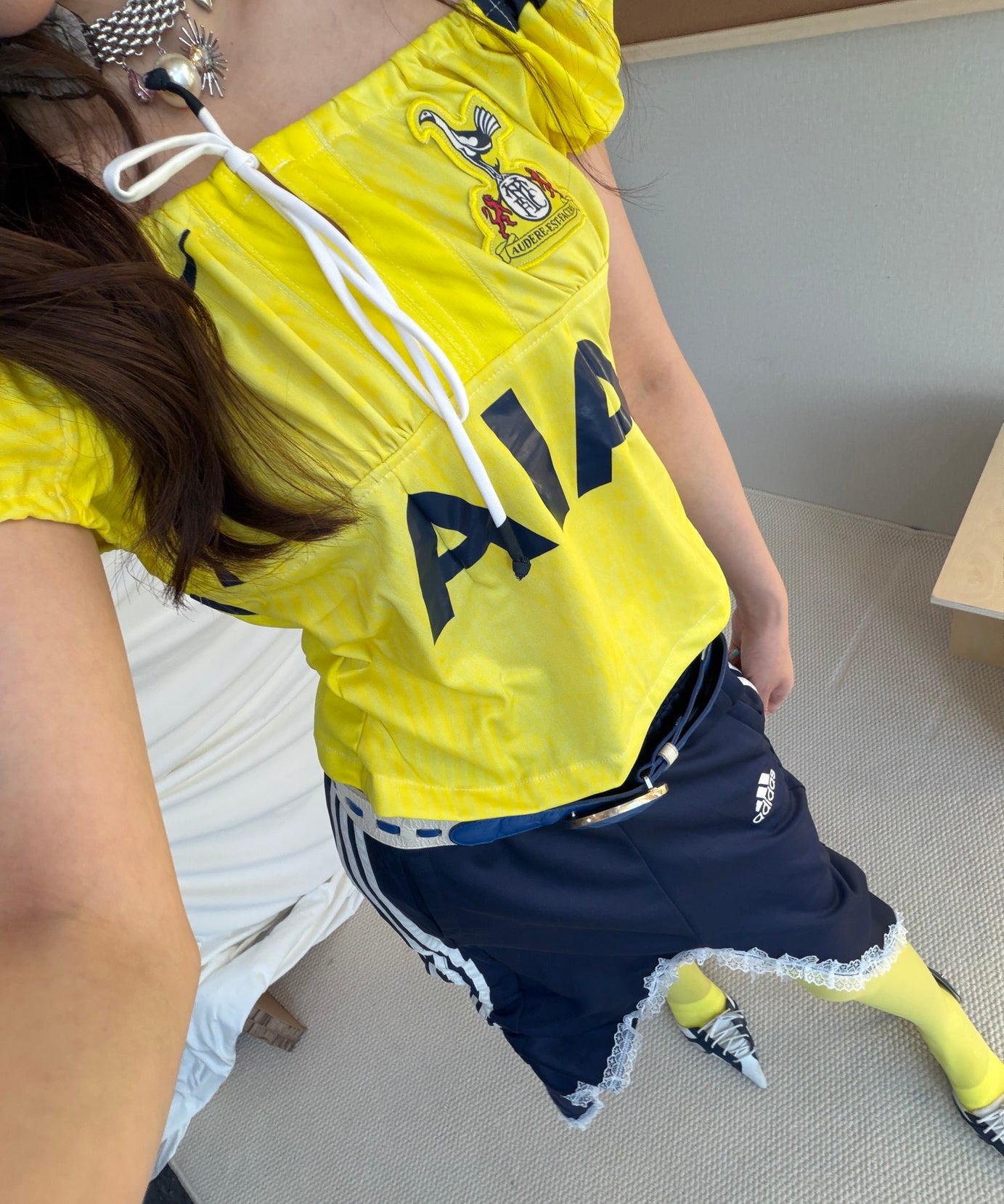 Tottenham Yellow Cropped Jersey - product image 3