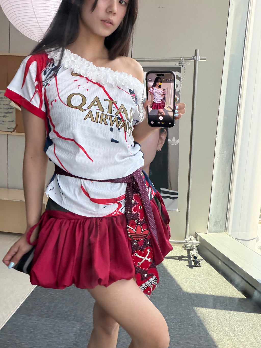 Paris Saint-Germain White Off-Shoulder Jersey - product image 1