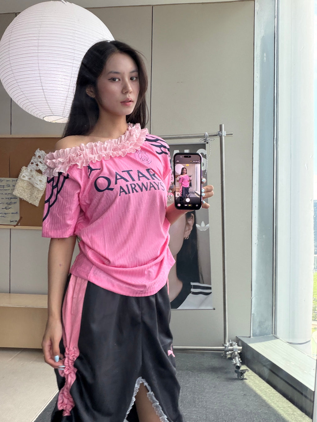 Paris Saint-Germain Pink Off-Shoulder Jersey - product image 4