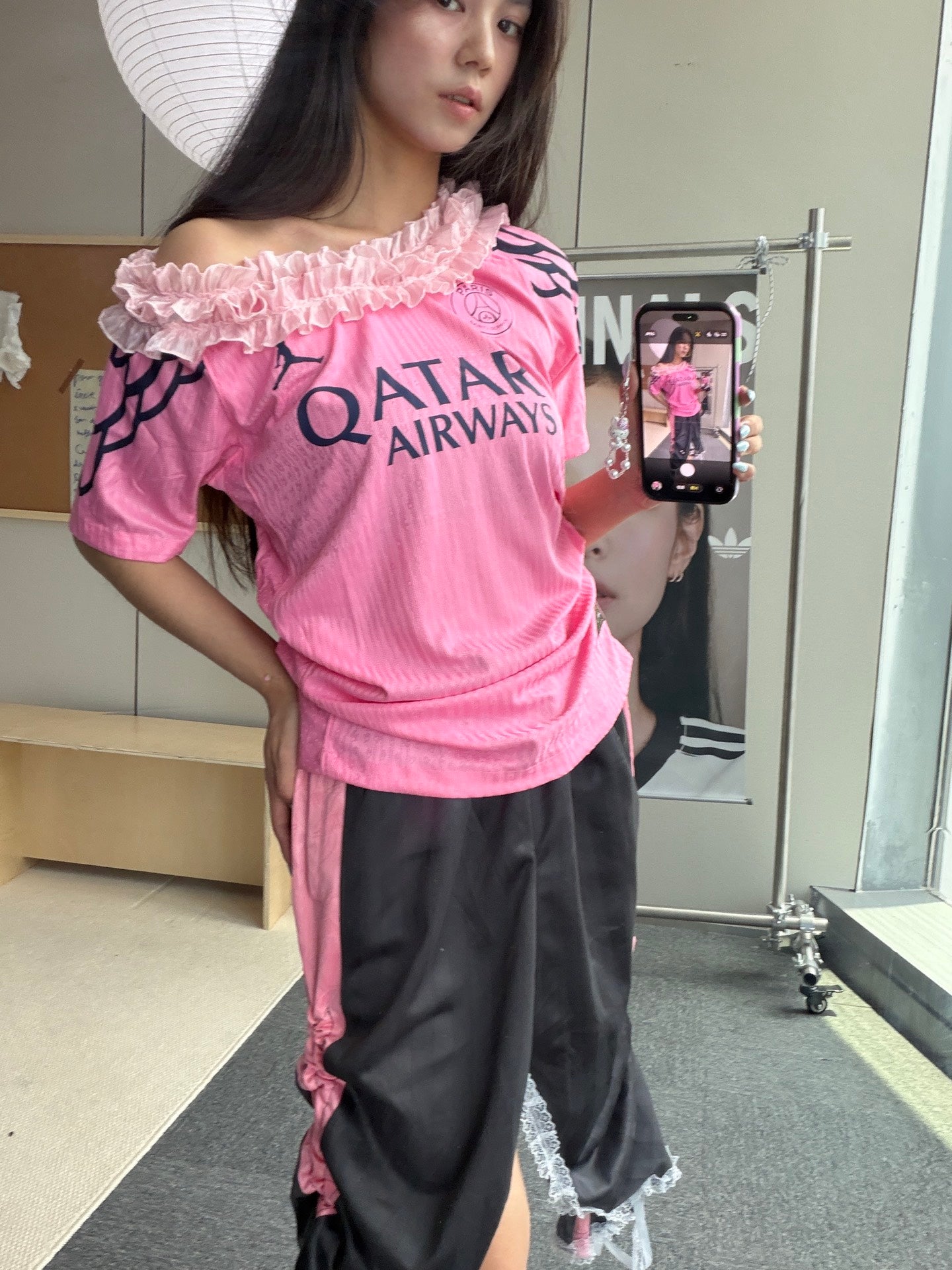 Paris Saint-Germain Pink Off-Shoulder Jersey - product image 1