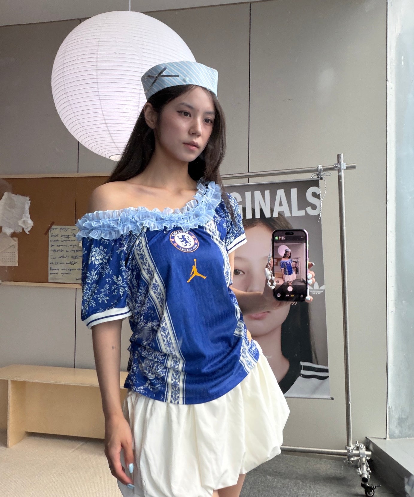 Chelsea Jordan Blue Off-Shoulder Jersey - product image 5