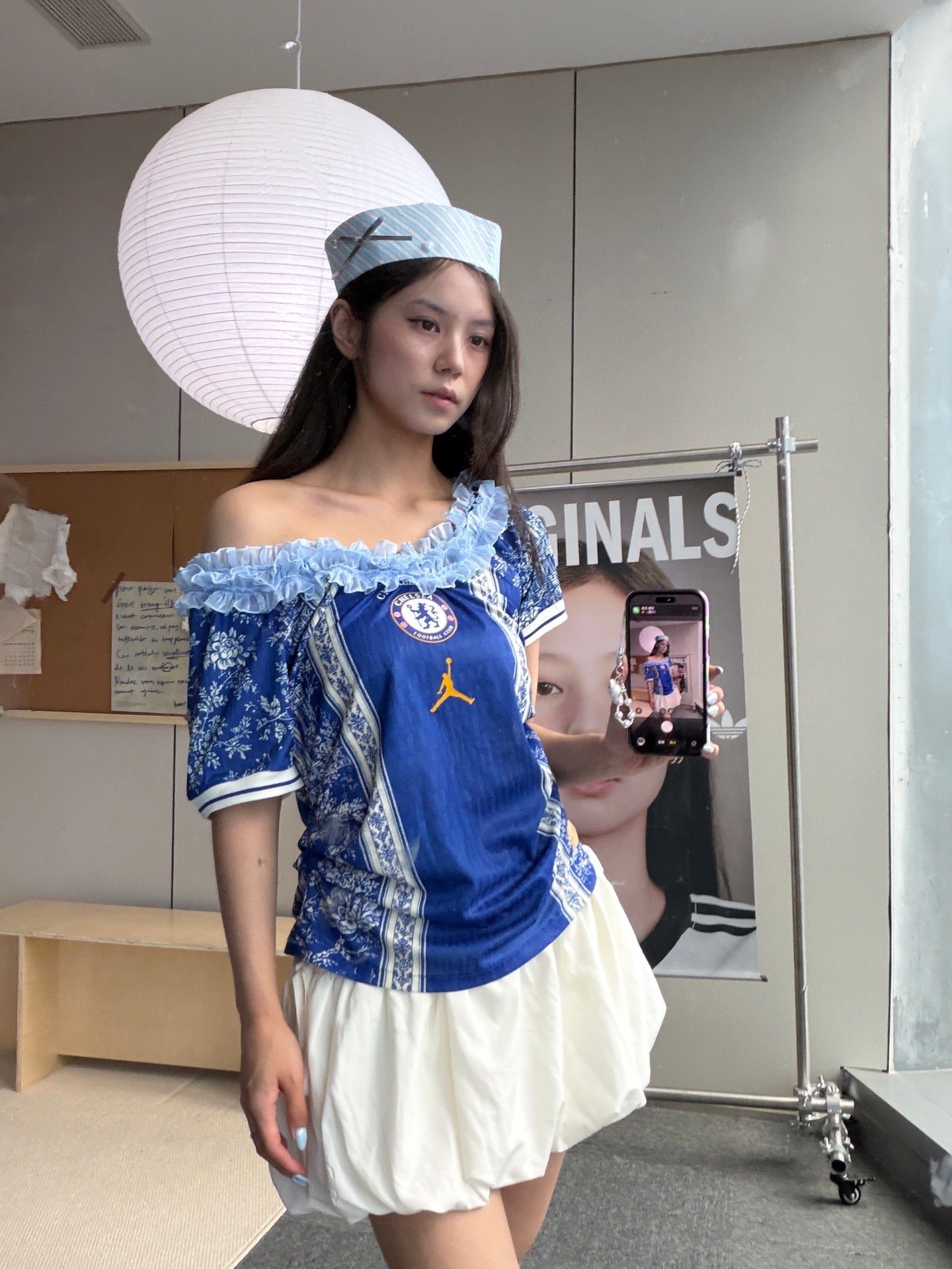 Chelsea Jordan Blue Off-Shoulder Jersey - product image 5