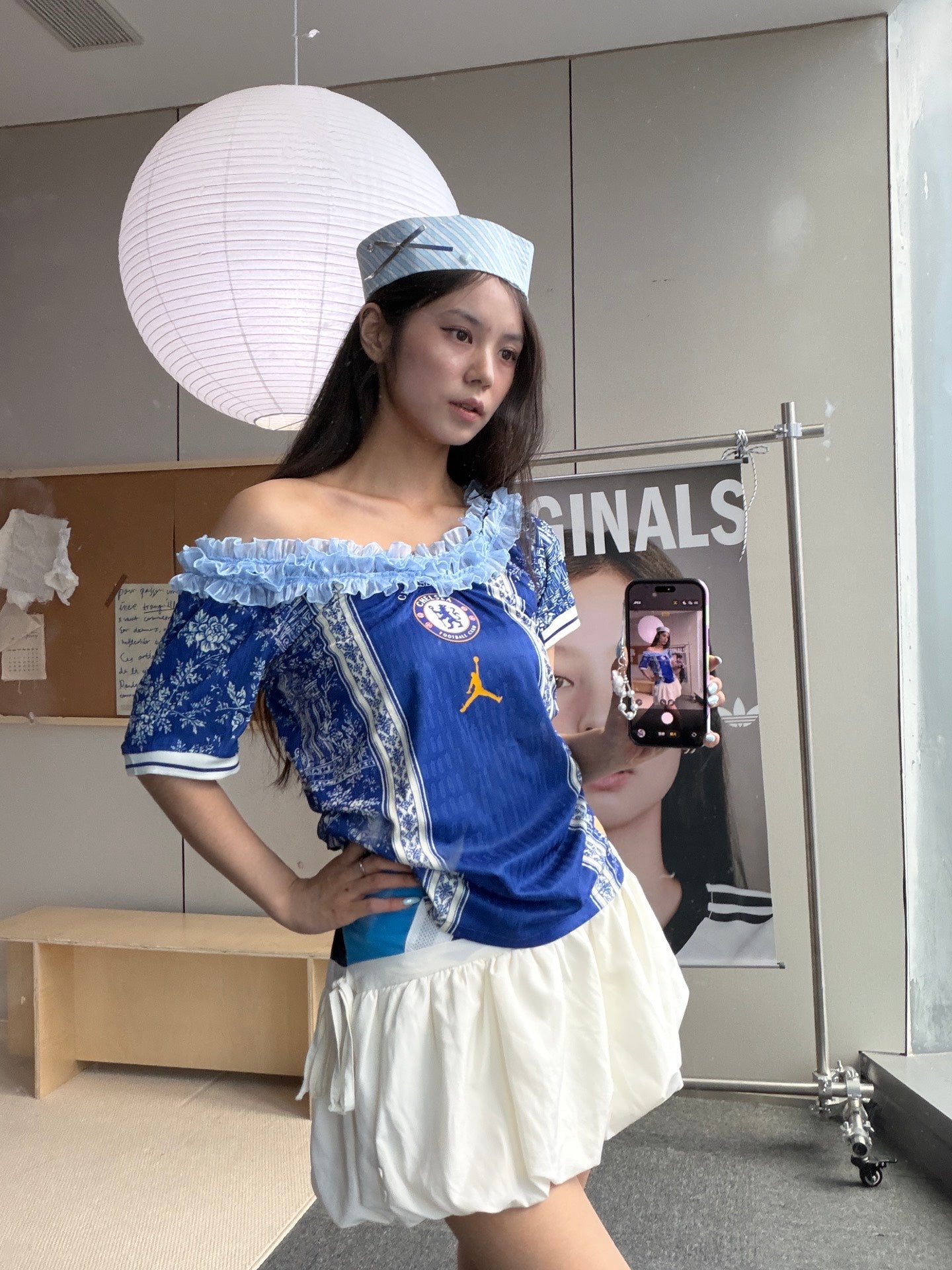 Chelsea Jordan Blue Off-Shoulder Jersey - product image 3