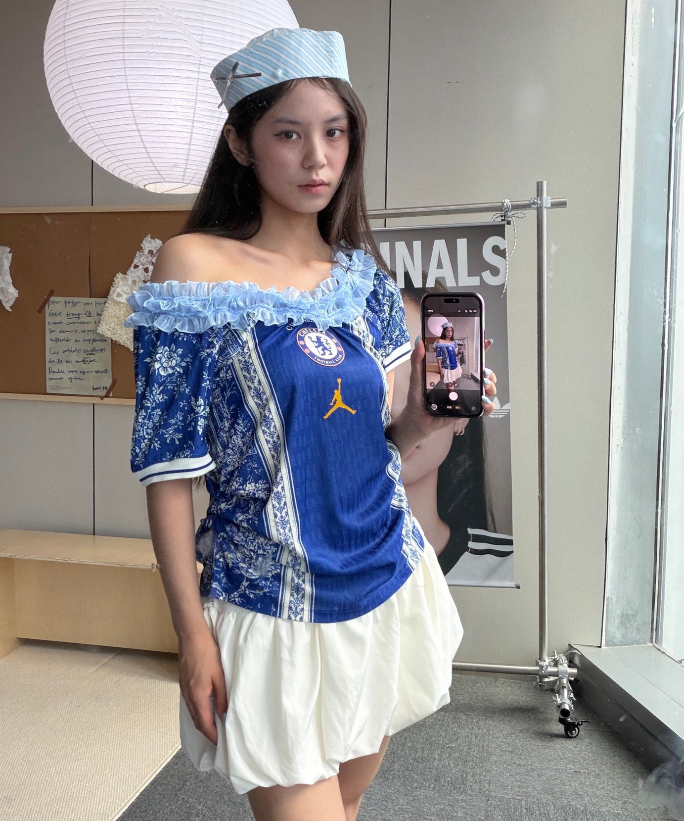 Chelsea Jordan Blue Off-Shoulder Jersey - product image 7
