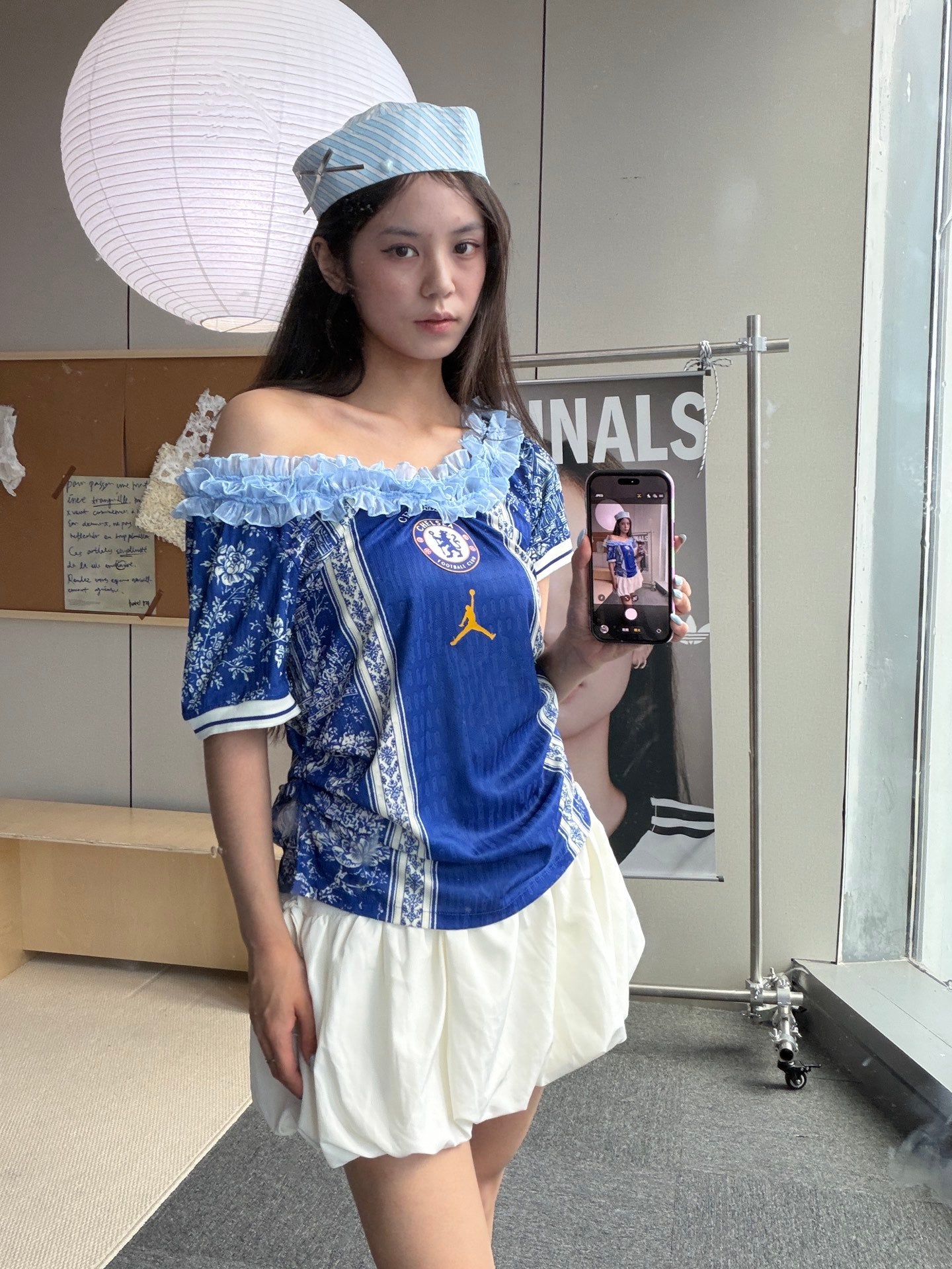 Chelsea Jordan Blue Off-Shoulder Jersey - product image 7