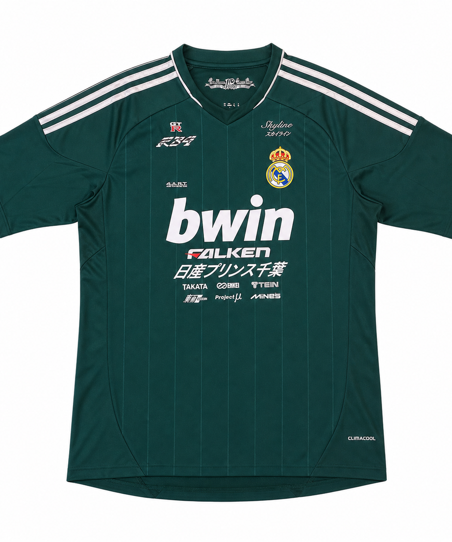 Approved clean product image - Real Madrid x Nissan Skyline GT-R R34 Jersey