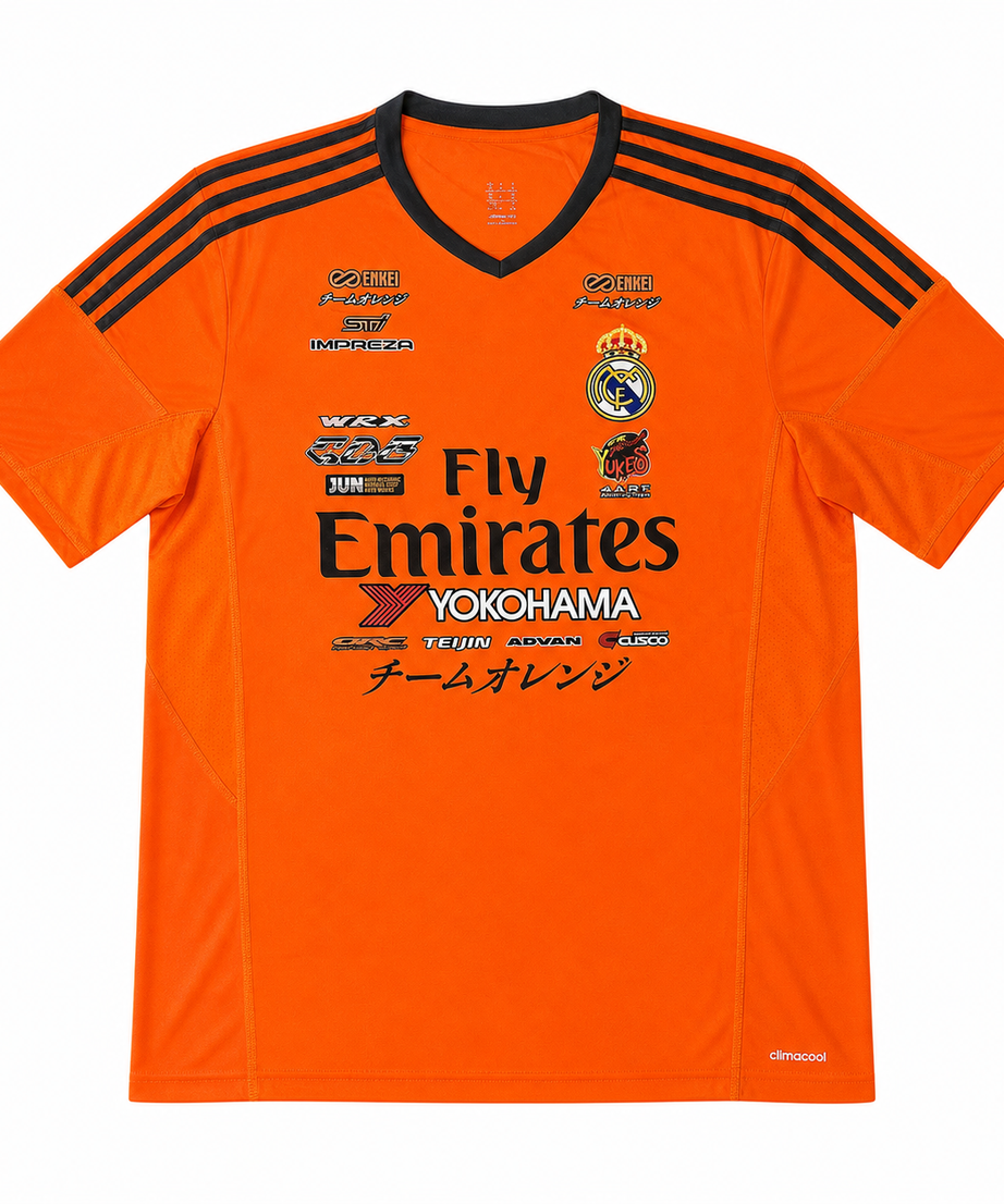 Approved clean product image - Real Madrid x Subaru GDB Team Orange Jersey