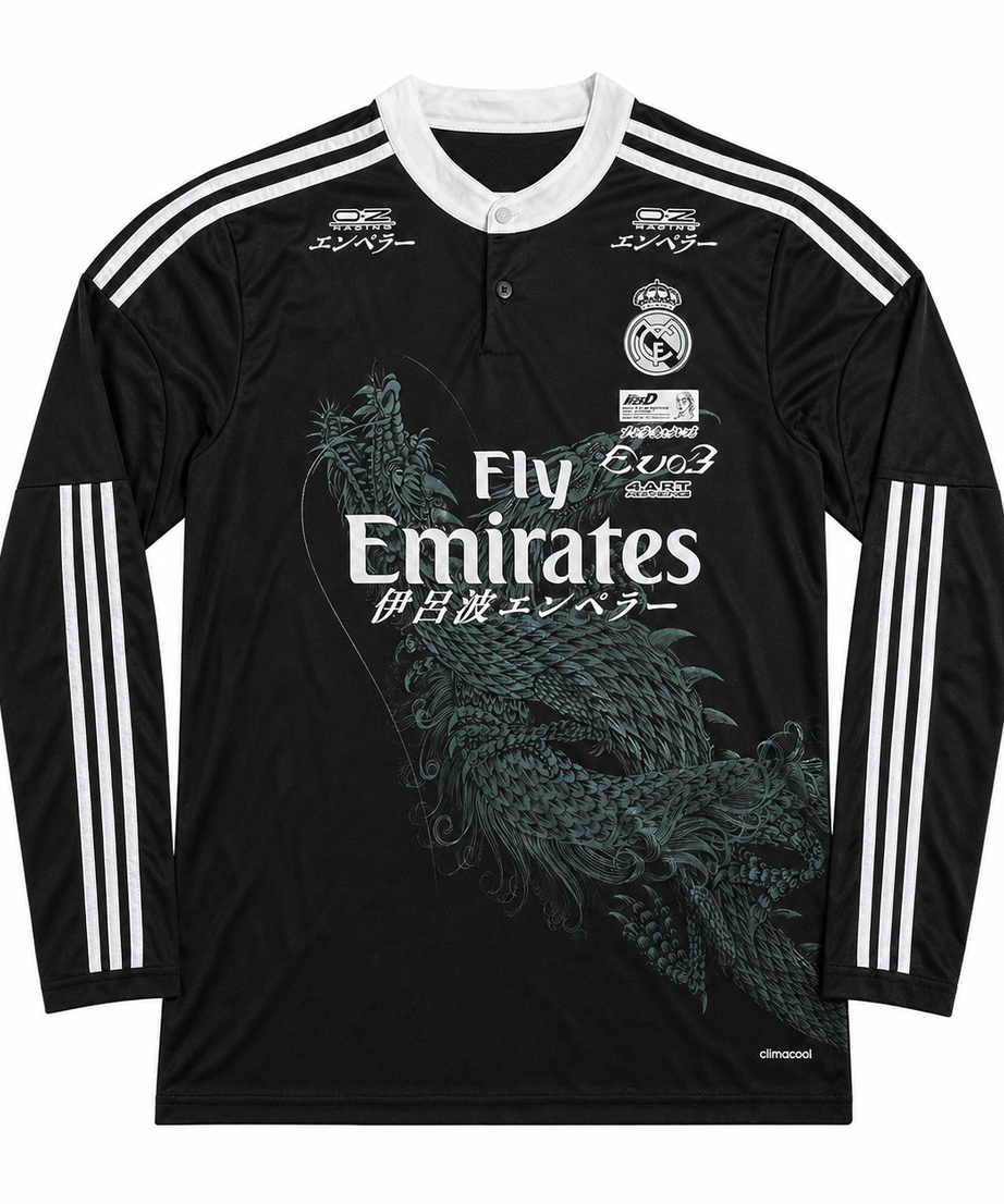 Approved clean product image - Real Madrid x Sudo Evo III Black Dragon Jersey