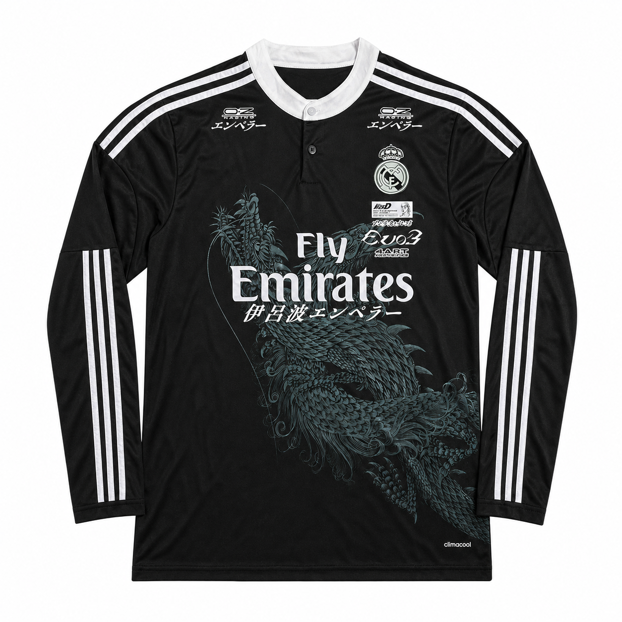 Approved clean product image - Real Madrid x Sudo Evo III Black Dragon Jersey